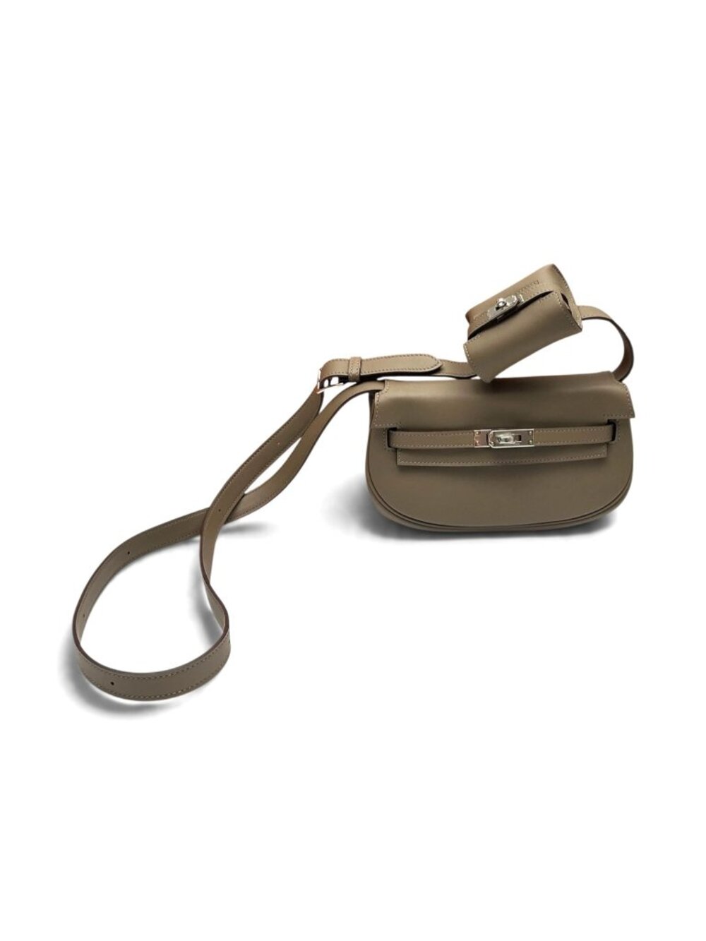 Hermes Swift Kelly Moove Etoupe Crossbody Bag